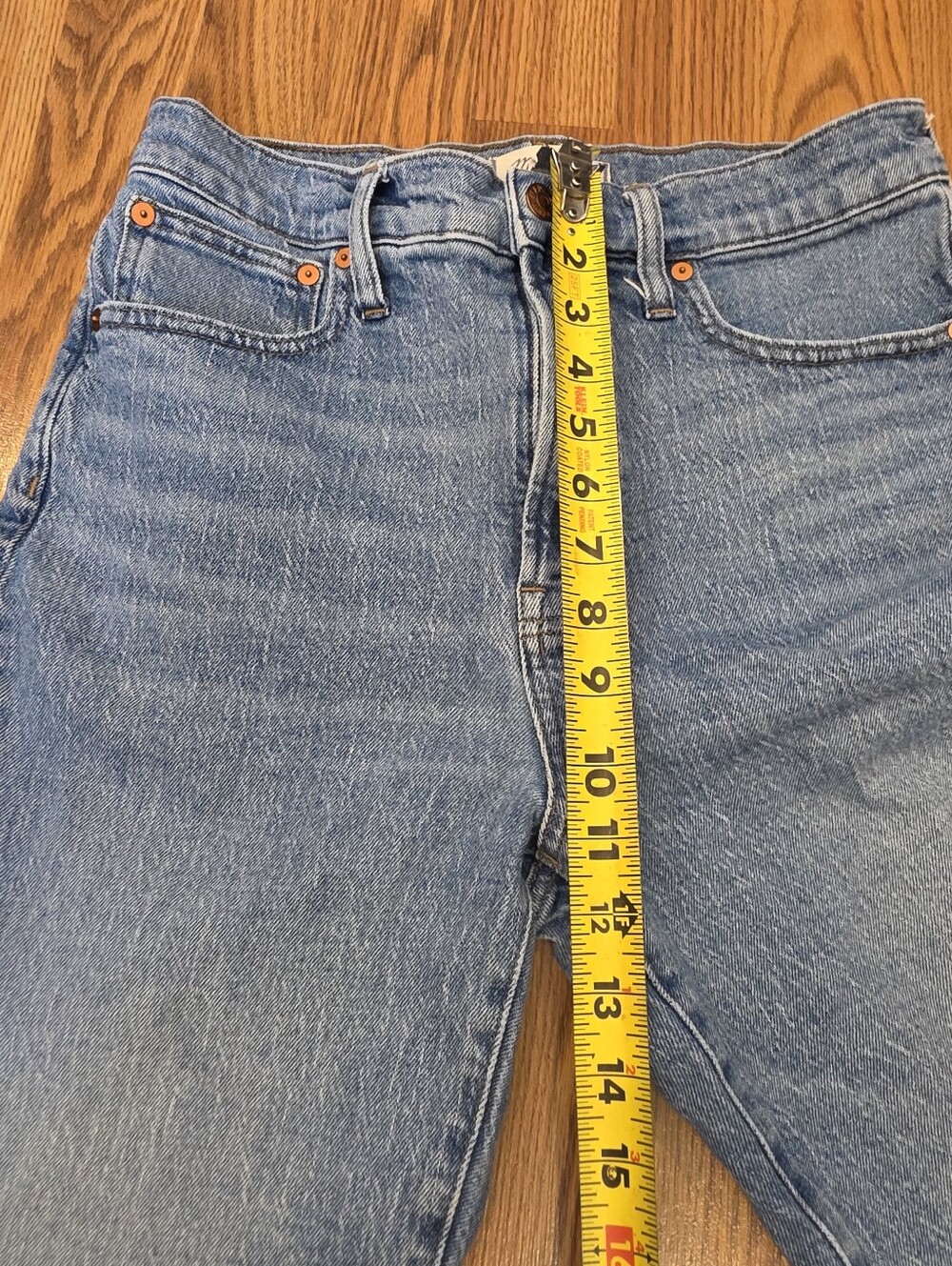 Madewell The Perfect Vintage Jean Women's Size 28 High Rise Frayed Raw Jeans - Picture 8 of 13